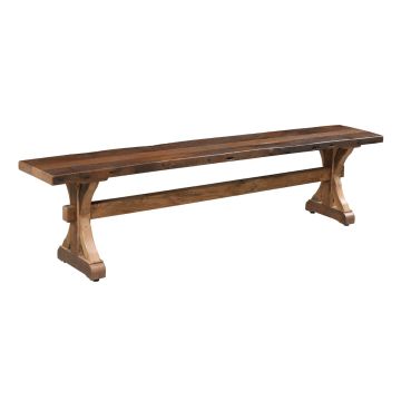 Bristol Barn Wood Dining Bench - Glaze #3 Finish