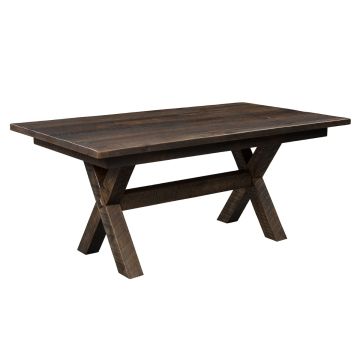 Buxton Barn Wood Reclaimed Dining Table - Solid Top - Glaze #3 Finish