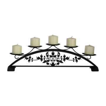 Wrought Iron Victorian Table Top Pillar Holder