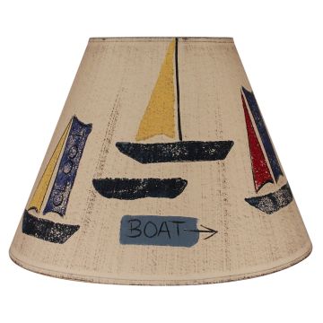 Rustic Dockside Sailboat Lampshades