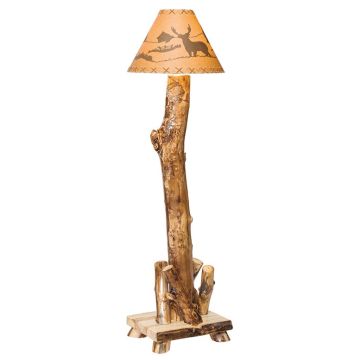 Rustic Colorado Aspen Floor Lamp