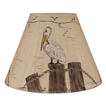 Rustic Dockside Pelican Lampshades