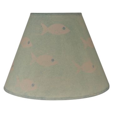Rustic Dockside Atlantic Gray School of Fish Lampshades
