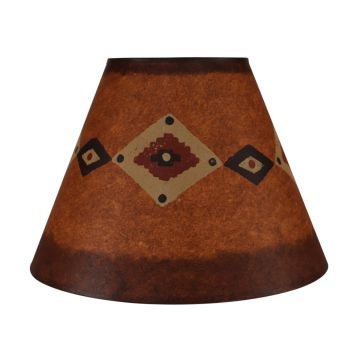 Rustic Brown Southwest Diamond Lampshade