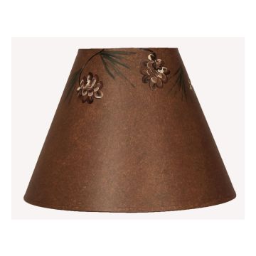 Rustic Brown Pine Cone Canopy Lampshade