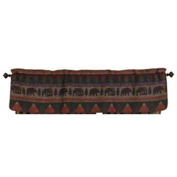 Cabin Bear Valance