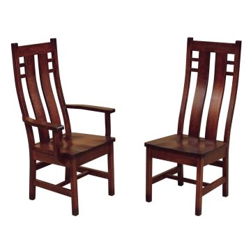 Cascade Contemporary Hardwood Dining Chairs