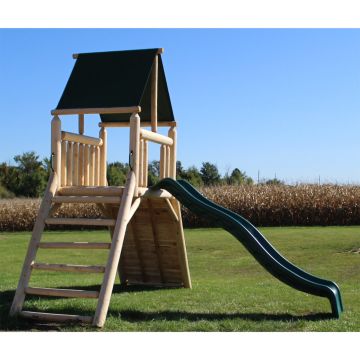 Cedar Peak Slide Away Log Playset