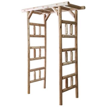 Rustic Cedar Log Arbor (Small Shown)