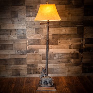 Double Bear Floor Lamp