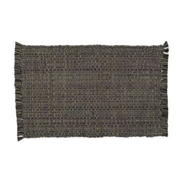 Charcoal Tweed Rustic Cloth Placemats