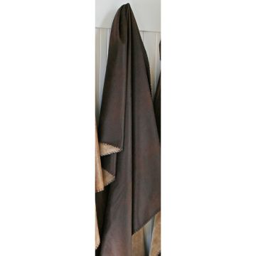 Chocolate Faux Leather Throw