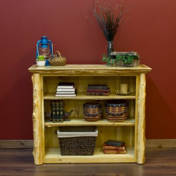 Log bookcase