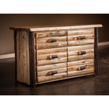 Hickory Logger Dresser--Clear Finish