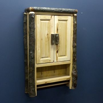 Rustic Hickory Wall Cabinet