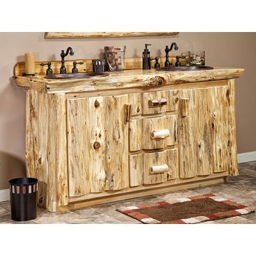 Cedar Lake Logger Vanity Close-up