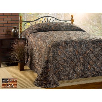 Conceal Brown Camo Quilt Bedspread