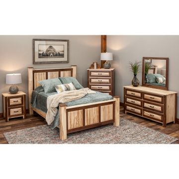 Contemporary Cabin Maple & Walnut Bedroom Collection
