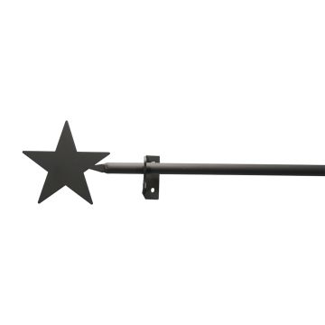 Wrought Iron Star Curtain Rod