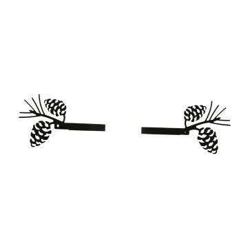 Wrought Iron Pinecone Curtain Tie Backs