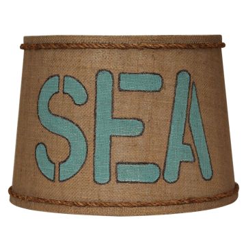 Rustic Sea Rope Trimmed Drum Lampshades