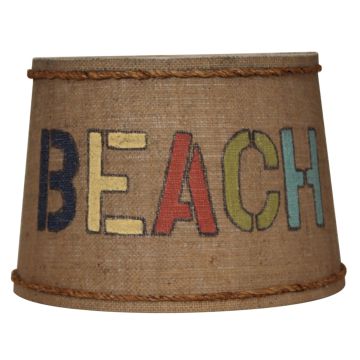 Rustic Beach Rope Trimmed Drum Lampshades