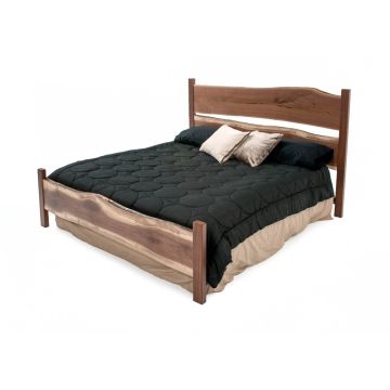 Denver Walnut Live Edge Slab Bed