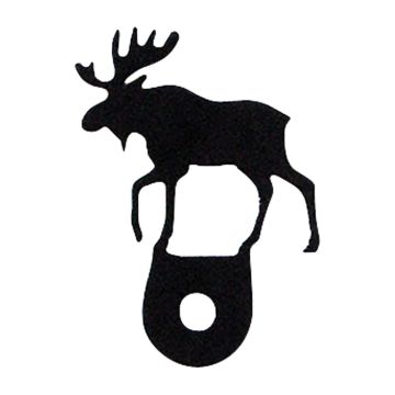 Wrought Iron Moose Cabinet Door Silhouette
