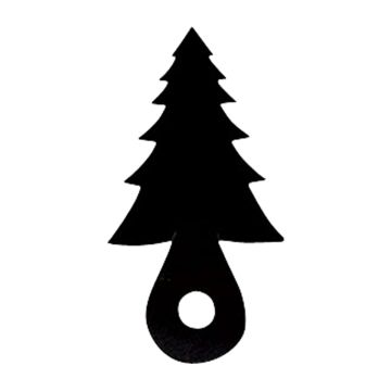 Wrought Iron Pine Tree Cabinet Door Silhouette