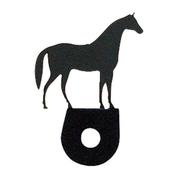 Wrought Iron Horse Cabinet Door Silhouette
