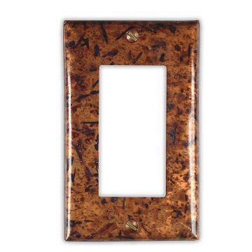 Distressed Light 1 Rocker/GFI Copper Switch Plate