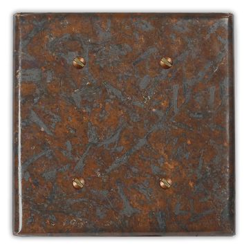  Distressed Medium 2 Blank Copper Switch Plate