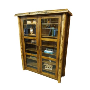 Hidden Lake Cedar Display Cabinet, Shown in Vintage Whiskey 