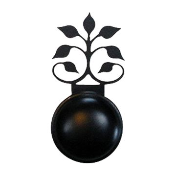 Wrought Iron Leaf Fan Cabinet Door Knob