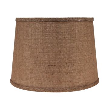 Rustic Brown Burlap Lampshade