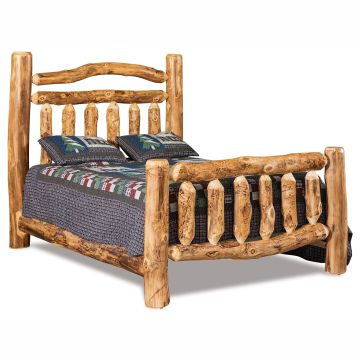 Aspen Highlands Double Rail Log Bed 