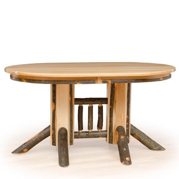 Saranac Hickory Oval Double Pedestal Dining Table