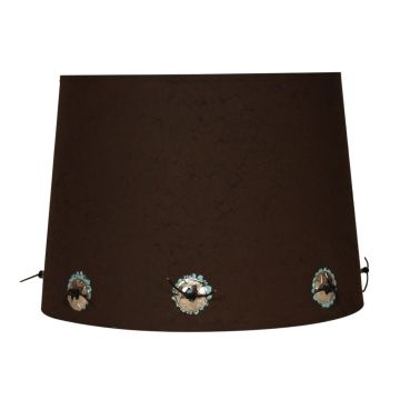 Rustic Burnt Umber Concho Lampshade