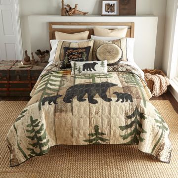 Painted Bear Quilt Set