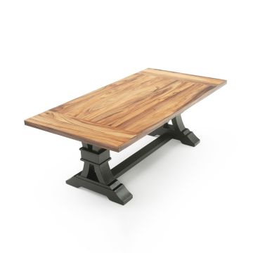Modern Tuscan Natural Wood Dining Table - Natural Golden Walnut