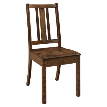 Eco Canyon Single Bend Dining Side Chair - Earthtone Finish