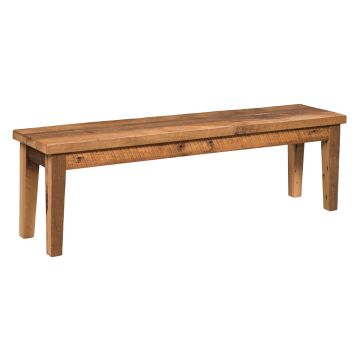 Edinburgh Modern Reclaimed Dining Bench - Clear Finish
