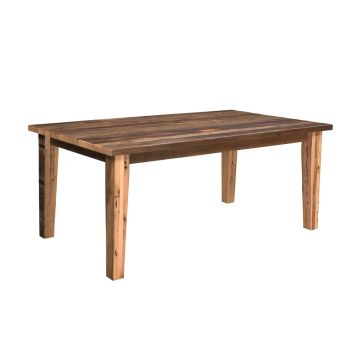 Edinburgh Modern Reclaimed Dining Table - Clear Finish