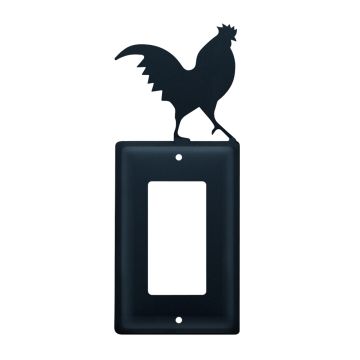 Wrought Iron Rooster Single GFI Cover