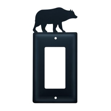 Wrought Iron Bear Single GFI Cover