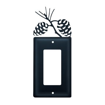 Wrought Iron Pinecone Single GFI Cover