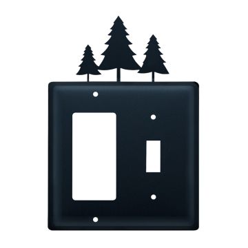 Wrought Iron Pine Double GFI/Switch Cover