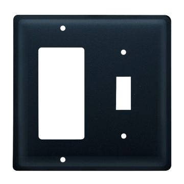 Wrought Iron Plain Double GFI/Switch Cover