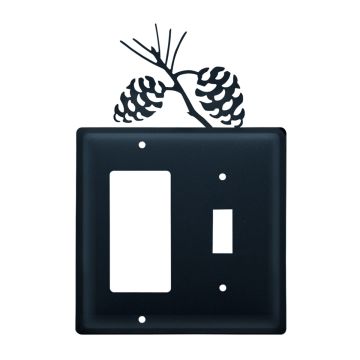 Wrought Iron Pinecone Double GFI/Switch Cover