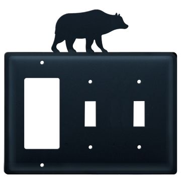 Wrought Iron Bear Triple GFI/Switch/Switch Cover